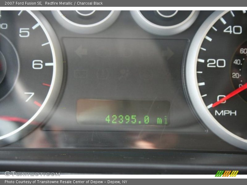 Redfire Metallic / Charcoal Black 2007 Ford Fusion SE