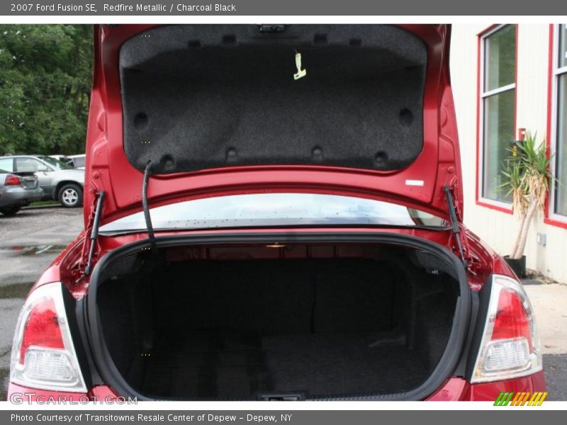 Redfire Metallic / Charcoal Black 2007 Ford Fusion SE
