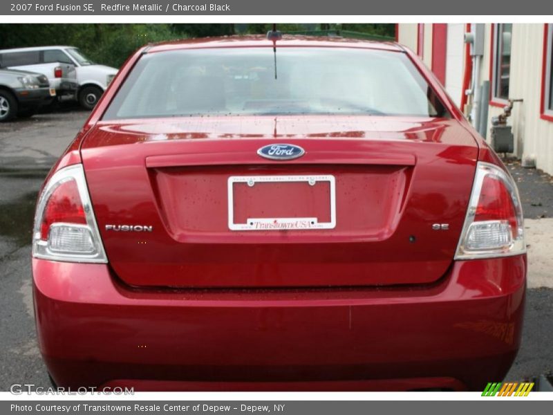 Redfire Metallic / Charcoal Black 2007 Ford Fusion SE