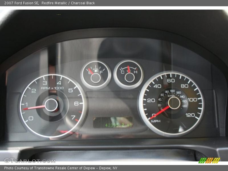 Redfire Metallic / Charcoal Black 2007 Ford Fusion SE