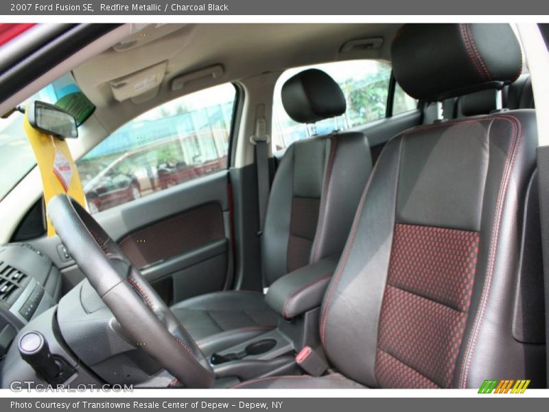 Redfire Metallic / Charcoal Black 2007 Ford Fusion SE
