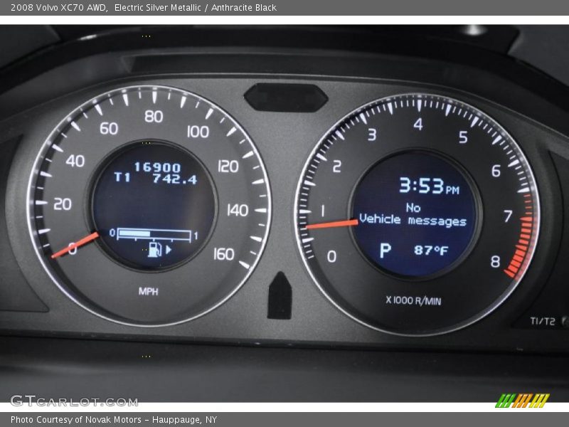 Electric Silver Metallic / Anthracite Black 2008 Volvo XC70 AWD
