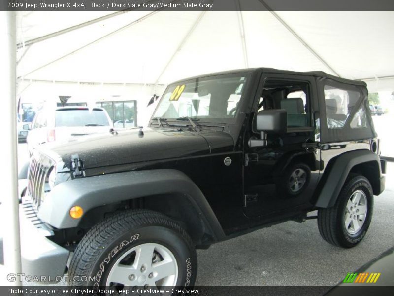 Black / Dark Slate Gray/Medium Slate Gray 2009 Jeep Wrangler X 4x4