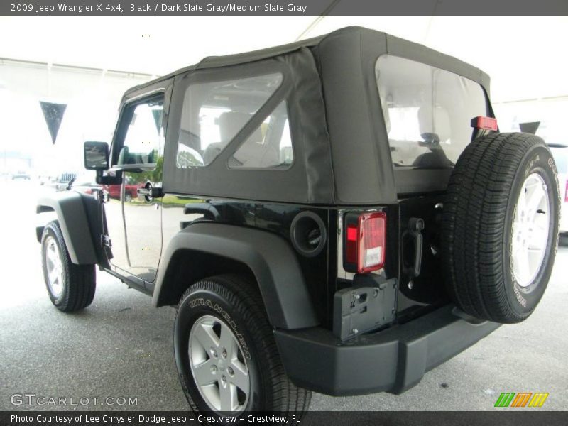 Black / Dark Slate Gray/Medium Slate Gray 2009 Jeep Wrangler X 4x4