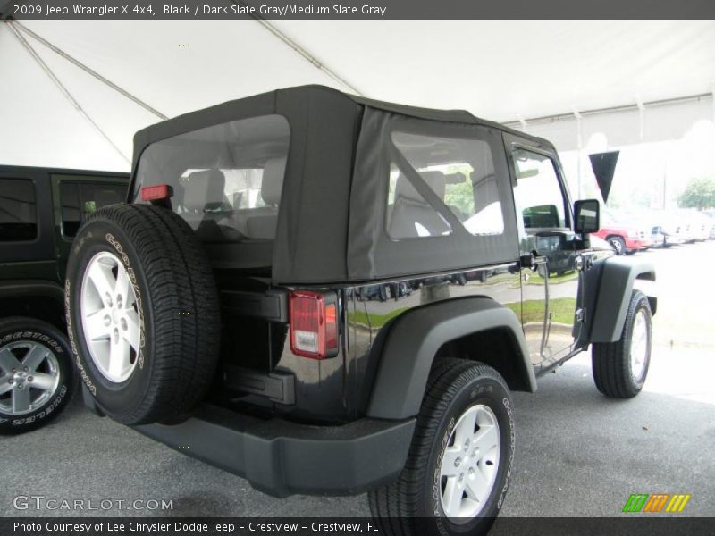 Black / Dark Slate Gray/Medium Slate Gray 2009 Jeep Wrangler X 4x4