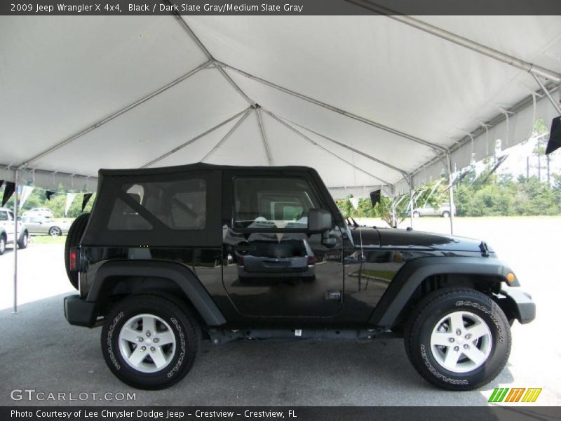 Black / Dark Slate Gray/Medium Slate Gray 2009 Jeep Wrangler X 4x4