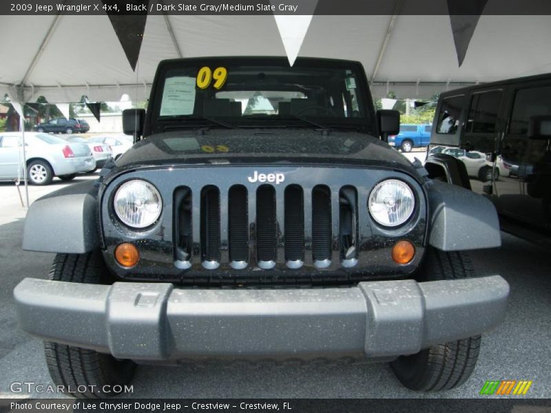 Black / Dark Slate Gray/Medium Slate Gray 2009 Jeep Wrangler X 4x4