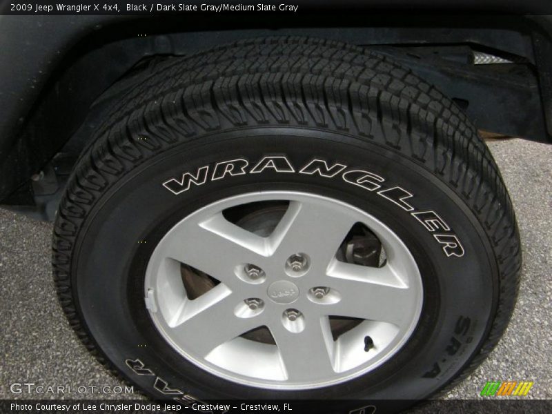 Black / Dark Slate Gray/Medium Slate Gray 2009 Jeep Wrangler X 4x4