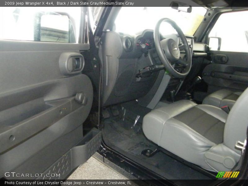 Black / Dark Slate Gray/Medium Slate Gray 2009 Jeep Wrangler X 4x4