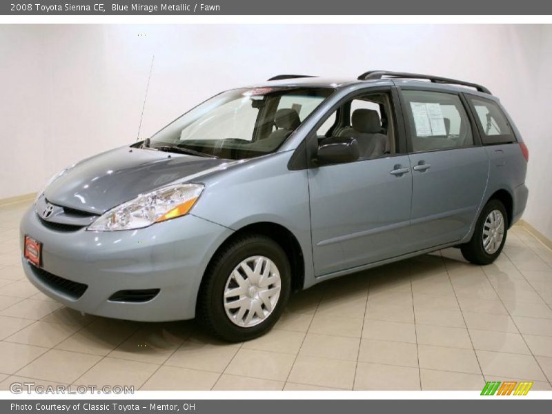 Blue Mirage Metallic / Fawn 2008 Toyota Sienna CE