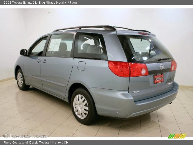 Blue Mirage Metallic / Fawn 2008 Toyota Sienna CE