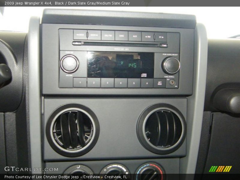Black / Dark Slate Gray/Medium Slate Gray 2009 Jeep Wrangler X 4x4