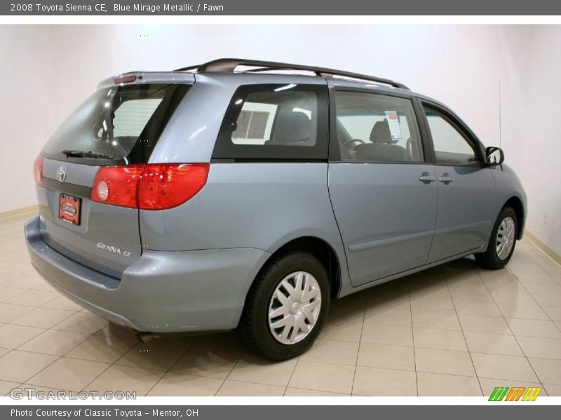 Blue Mirage Metallic / Fawn 2008 Toyota Sienna CE