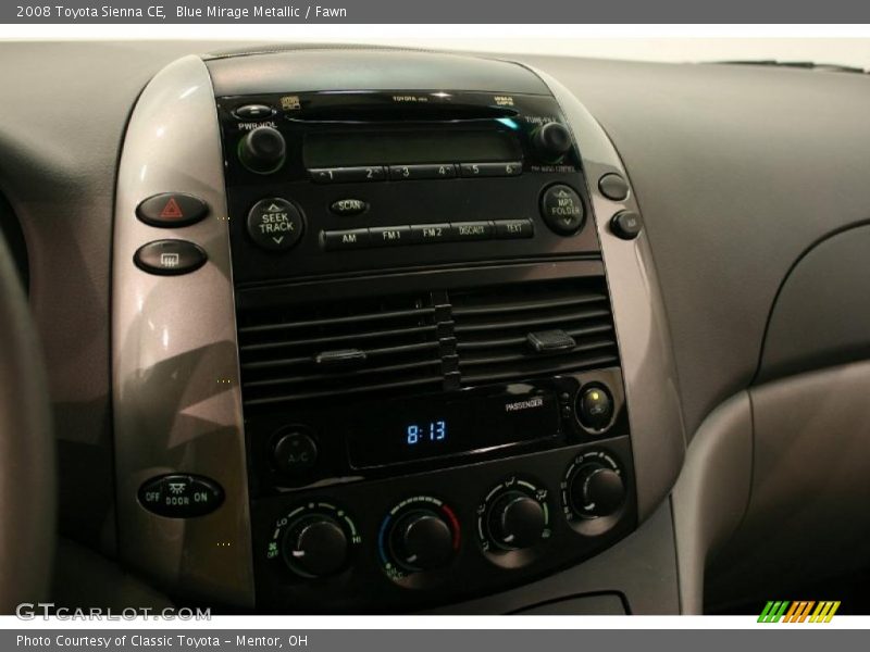 Blue Mirage Metallic / Fawn 2008 Toyota Sienna CE