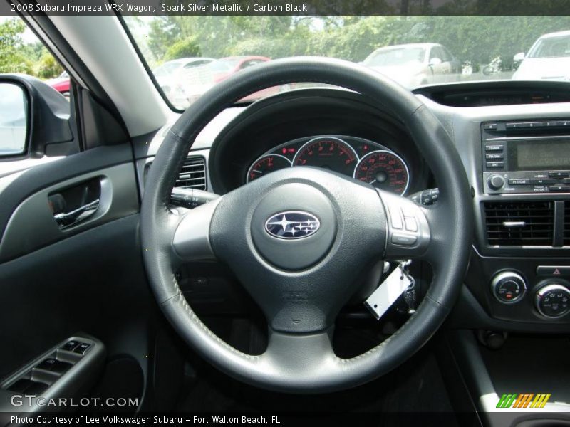 Spark Silver Metallic / Carbon Black 2008 Subaru Impreza WRX Wagon