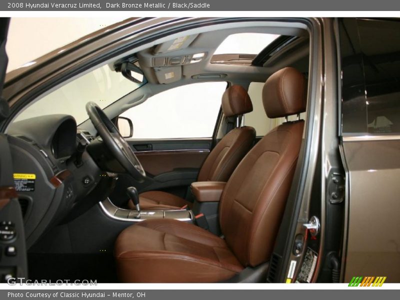 Dark Bronze Metallic / Black/Saddle 2008 Hyundai Veracruz Limited