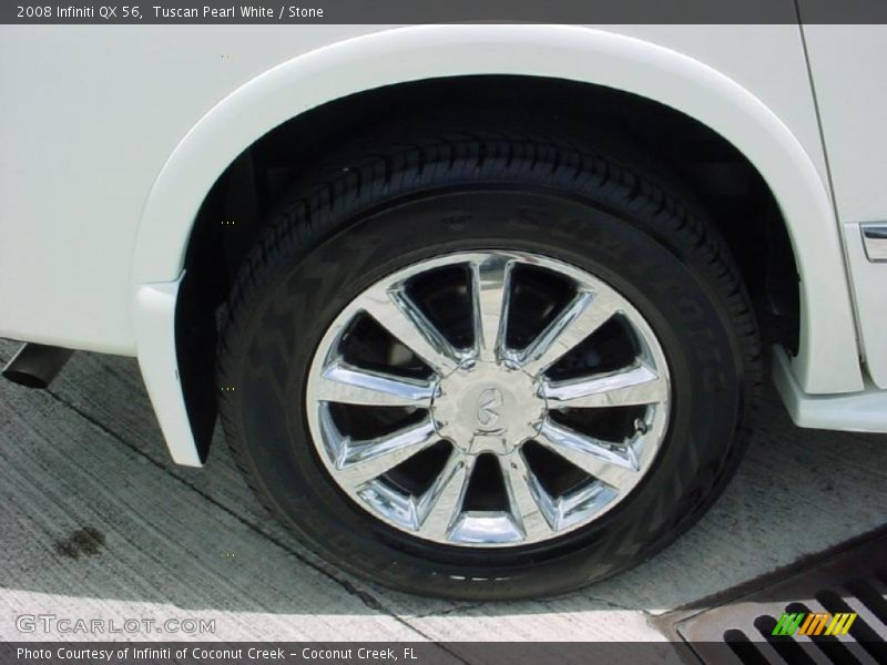 Tuscan Pearl White / Stone 2008 Infiniti QX 56