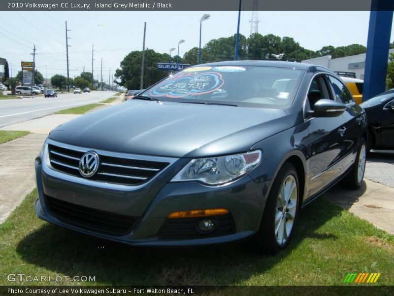 Island Grey Metallic / Black 2010 Volkswagen CC Luxury