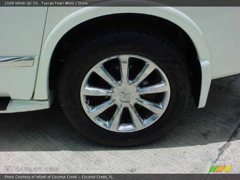 Tuscan Pearl White / Stone 2008 Infiniti QX 56