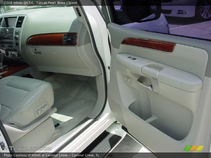 Tuscan Pearl White / Stone 2008 Infiniti QX 56
