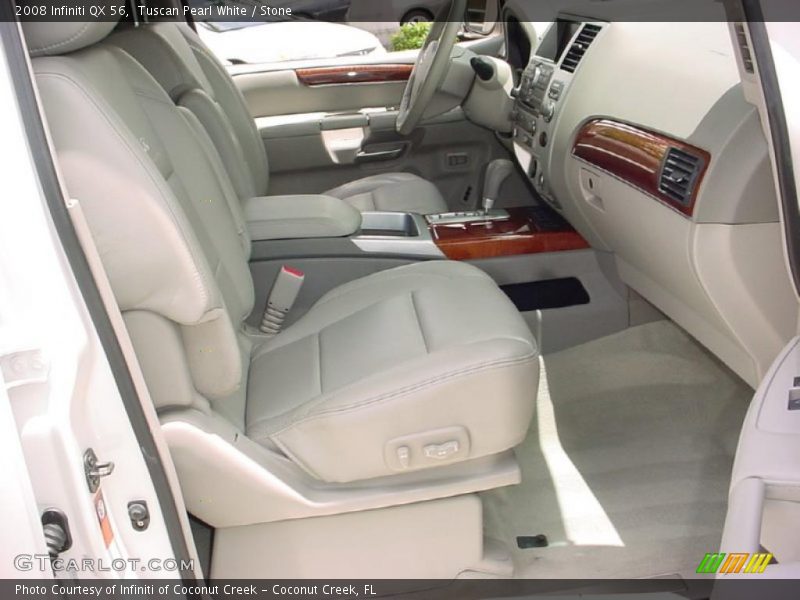 Tuscan Pearl White / Stone 2008 Infiniti QX 56