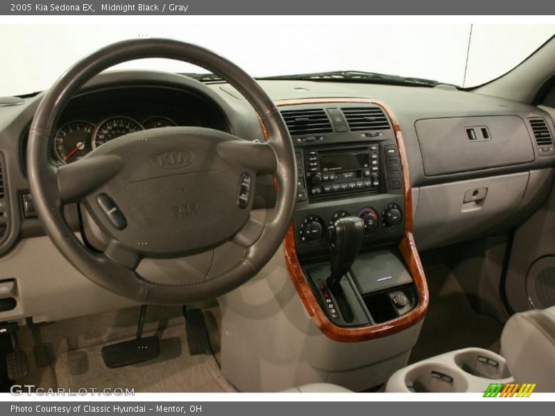 Midnight Black / Gray 2005 Kia Sedona EX