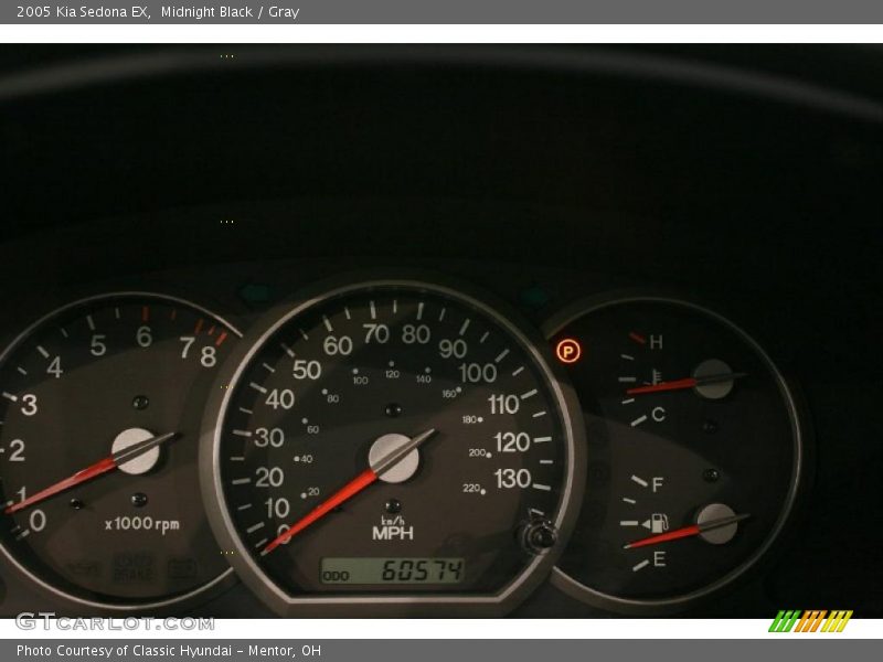 Midnight Black / Gray 2005 Kia Sedona EX