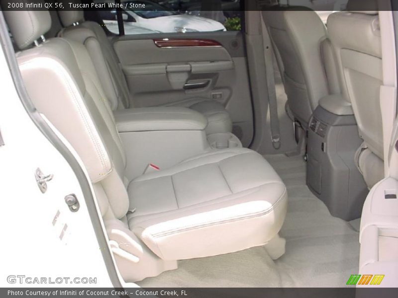 Tuscan Pearl White / Stone 2008 Infiniti QX 56