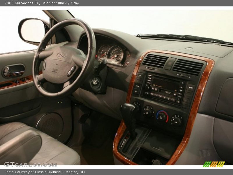 Midnight Black / Gray 2005 Kia Sedona EX