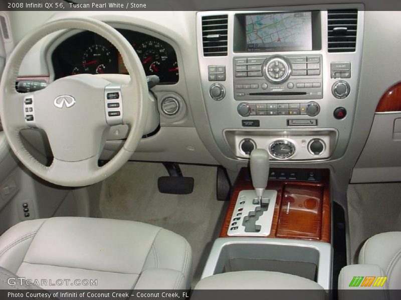 Tuscan Pearl White / Stone 2008 Infiniti QX 56