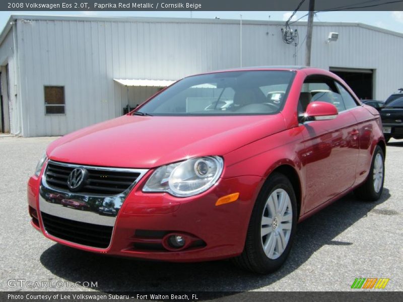 Paprika Red Metallic / Cornsilk Beige 2008 Volkswagen Eos 2.0T