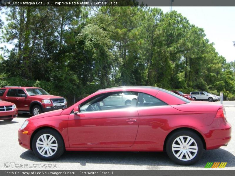 Paprika Red Metallic / Cornsilk Beige 2008 Volkswagen Eos 2.0T