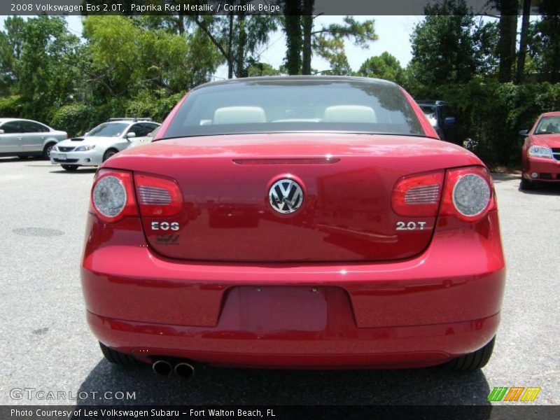 Paprika Red Metallic / Cornsilk Beige 2008 Volkswagen Eos 2.0T