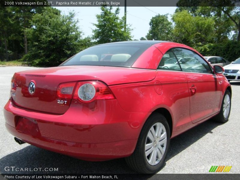 Paprika Red Metallic / Cornsilk Beige 2008 Volkswagen Eos 2.0T