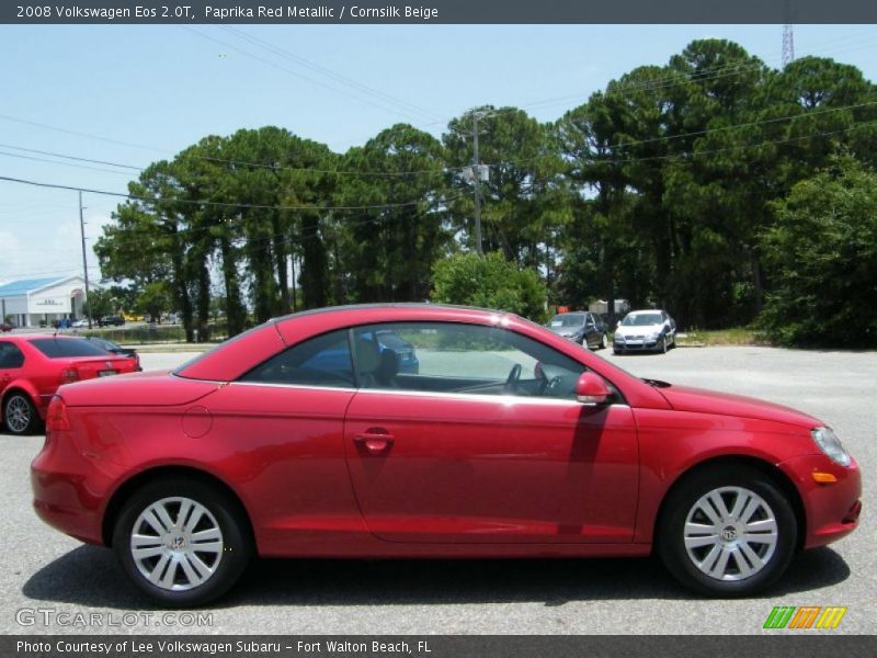 Paprika Red Metallic / Cornsilk Beige 2008 Volkswagen Eos 2.0T