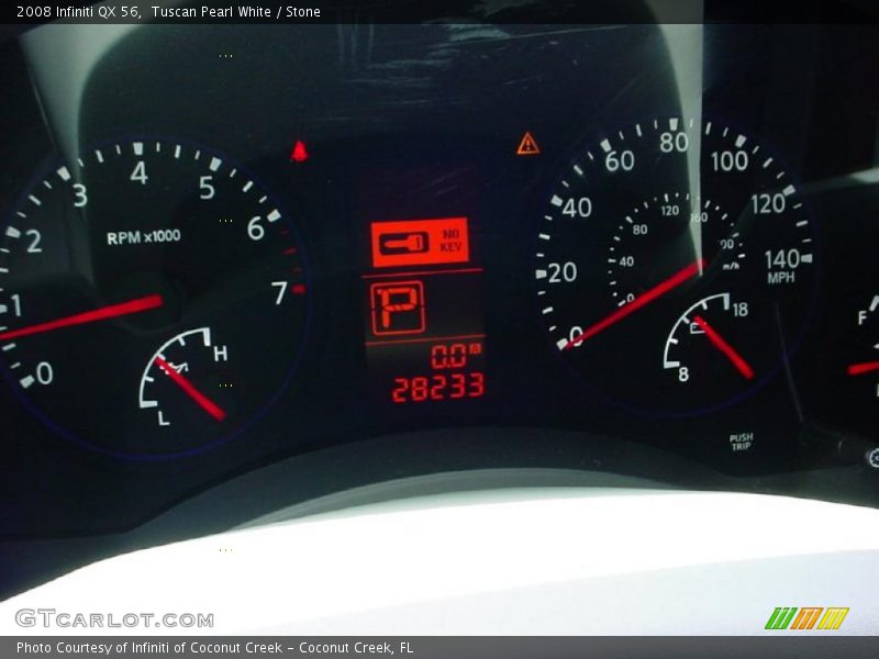 Tuscan Pearl White / Stone 2008 Infiniti QX 56