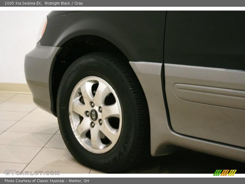 Midnight Black / Gray 2005 Kia Sedona EX