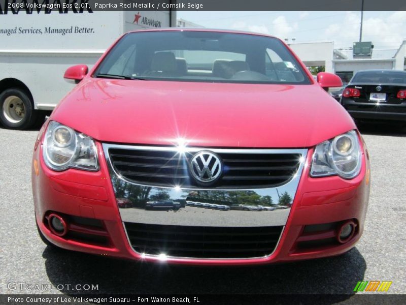Paprika Red Metallic / Cornsilk Beige 2008 Volkswagen Eos 2.0T