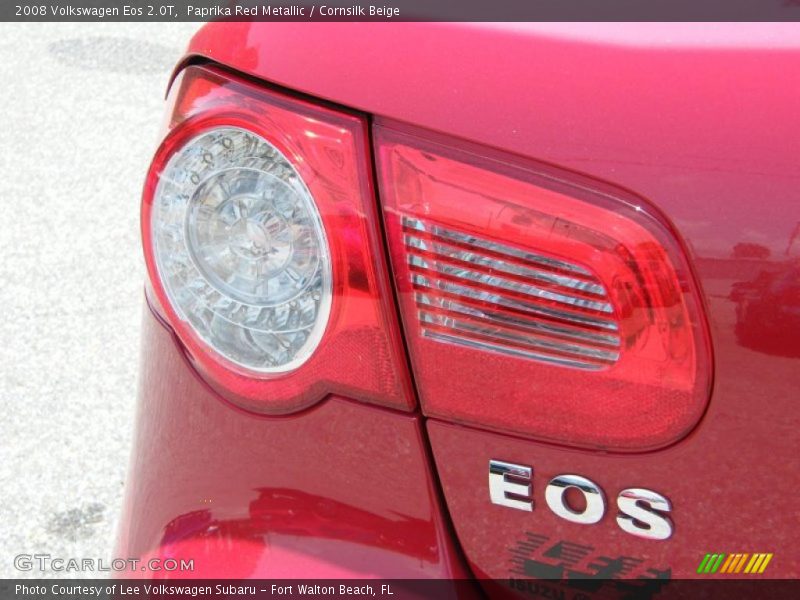 Paprika Red Metallic / Cornsilk Beige 2008 Volkswagen Eos 2.0T