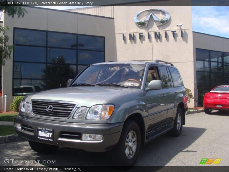 Riverrock Green Metallic / Ivory 2001 Lexus LX 470