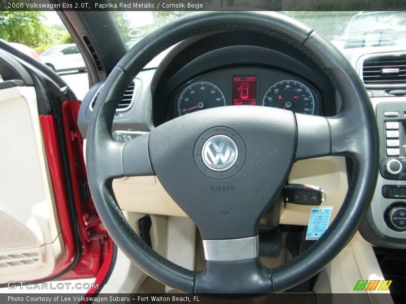 Paprika Red Metallic / Cornsilk Beige 2008 Volkswagen Eos 2.0T