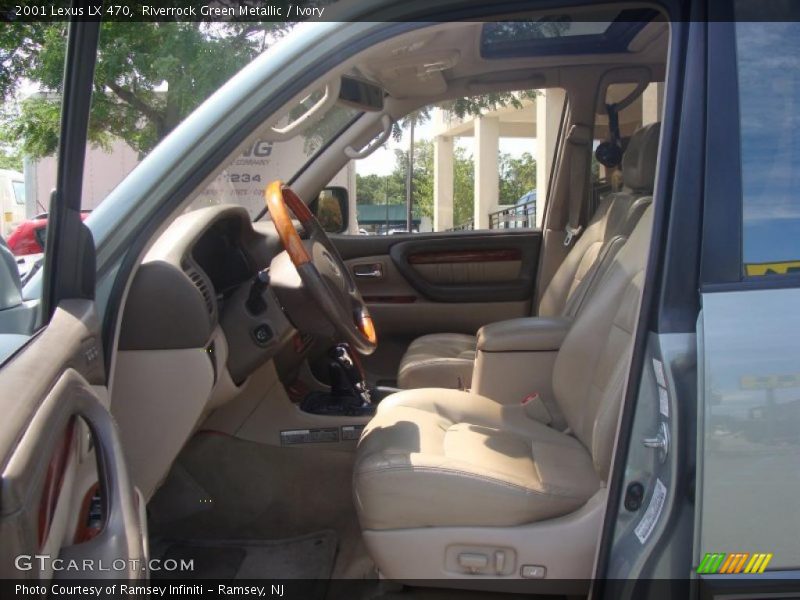 Riverrock Green Metallic / Ivory 2001 Lexus LX 470