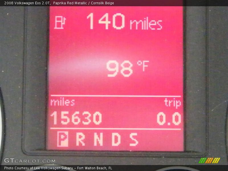 Paprika Red Metallic / Cornsilk Beige 2008 Volkswagen Eos 2.0T