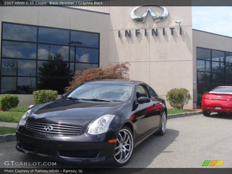 Black Obsidian / Graphite Black 2007 Infiniti G 35 Coupe