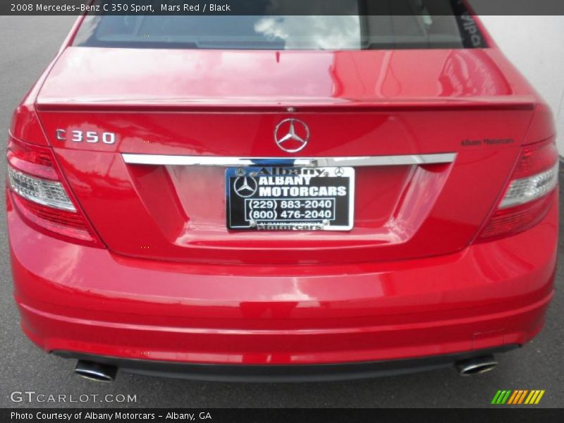 Mars Red / Black 2008 Mercedes-Benz C 350 Sport