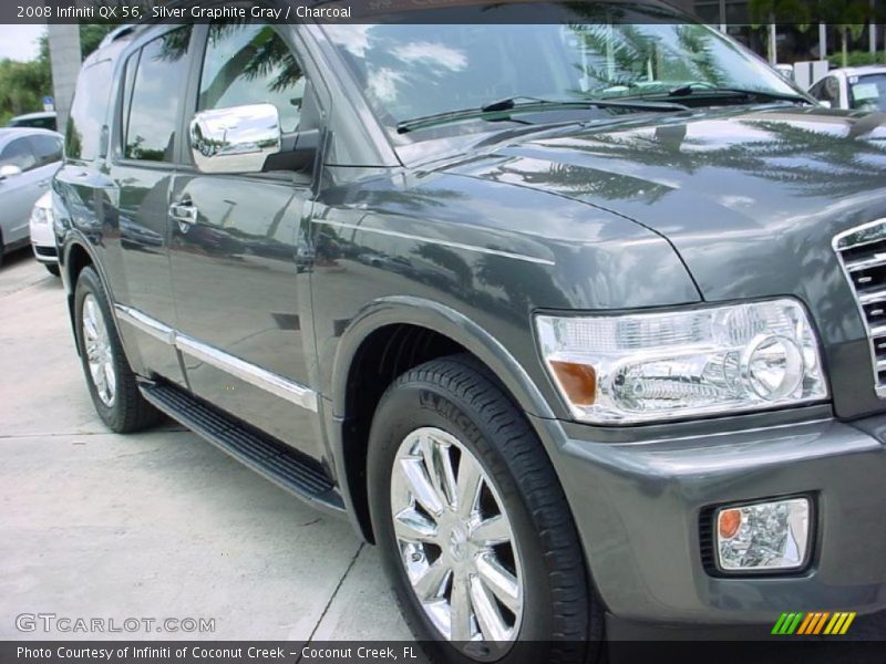 Silver Graphite Gray / Charcoal 2008 Infiniti QX 56