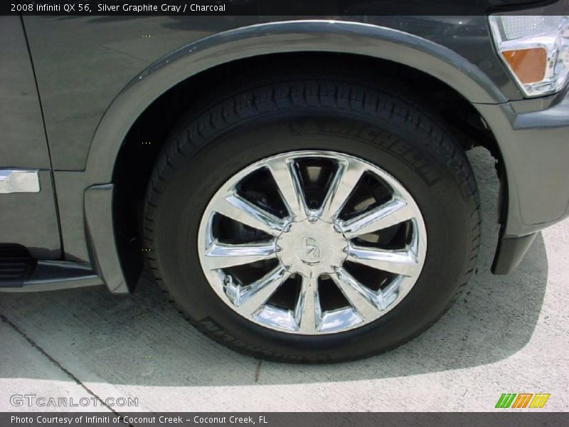 Silver Graphite Gray / Charcoal 2008 Infiniti QX 56