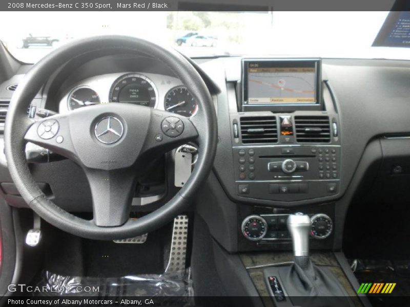 Mars Red / Black 2008 Mercedes-Benz C 350 Sport