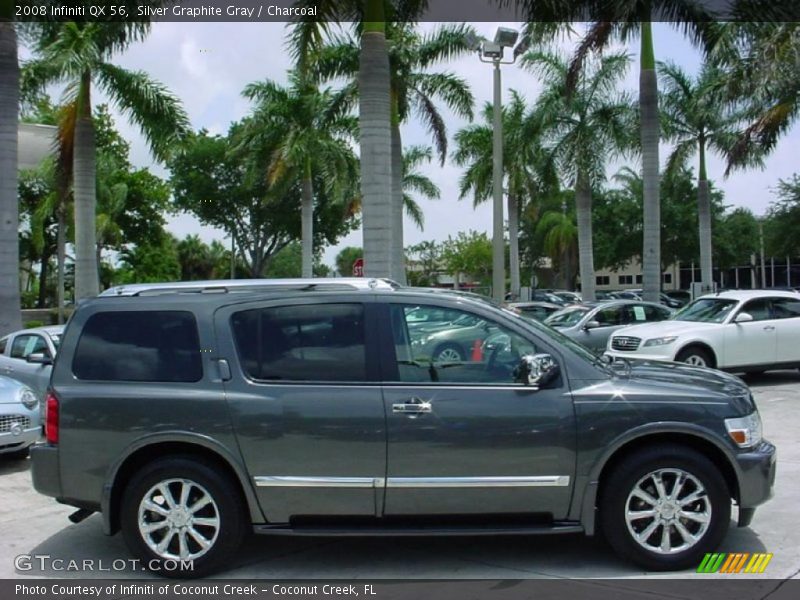 Silver Graphite Gray / Charcoal 2008 Infiniti QX 56