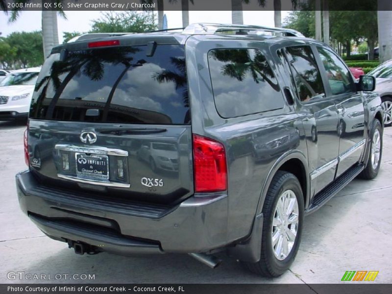 Silver Graphite Gray / Charcoal 2008 Infiniti QX 56